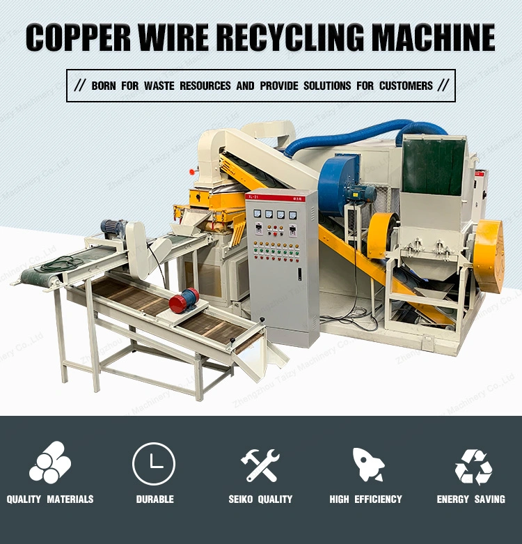 Cable Wire Recycling Machine/ Cable Granulator to Separate Cooper and Plastic for Sale